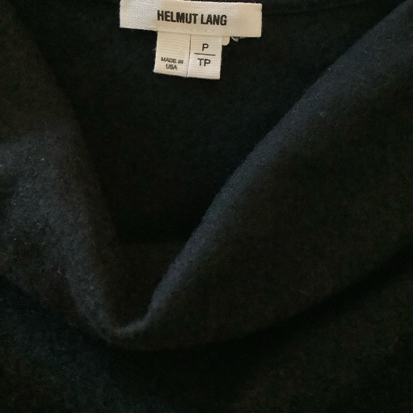 Helmut Lang Wool Asymmetrical Ruched Side Dress Size S - Picture 5 of 7